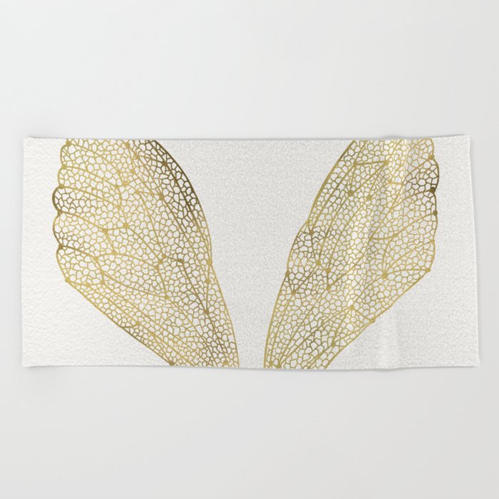 Cicada Wings in Gold Beach Towel