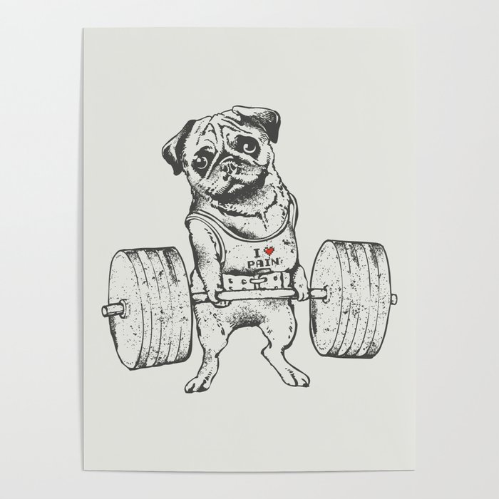Society6 ケース Pug Workout by Huebucket Today Workout with the pug Wallpaper by Huebucket | Society6