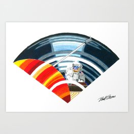 Pianist Vinyl Wi-Fi "Sound of Space Band" Art Print