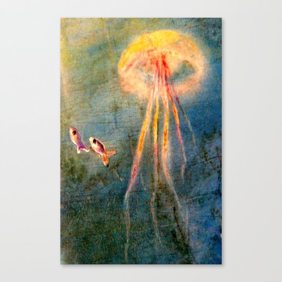 Glow of the jellyfish Canvas Print