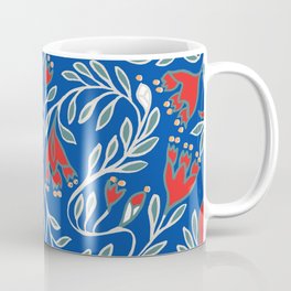 Skandinavian christmas blue pattern for Christmas celebration Coffee Mug