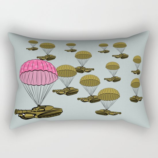 Tank Parachute Rectangular Pillow