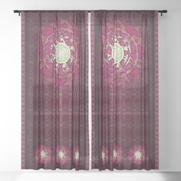 Realms of Fractal Beauty Sheer Curtain