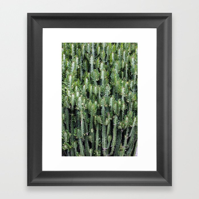 Candelabra Cactus Tree Framed Art Print
