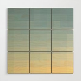Simple Sunset Pixels Wood Wall Art