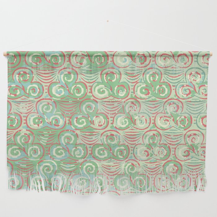 Celtic clover pattern in green Wall Hanging