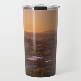 Mexico Photography - Small Sunset Over A Mexican City Travel Mug