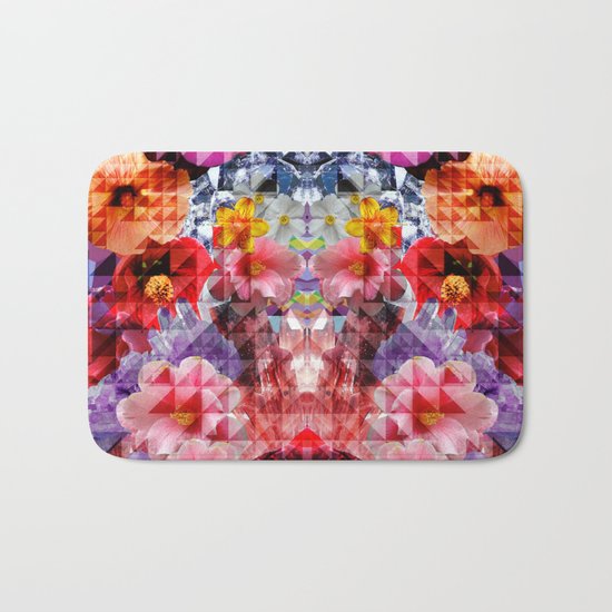 Crystal Floral Bath Mat
