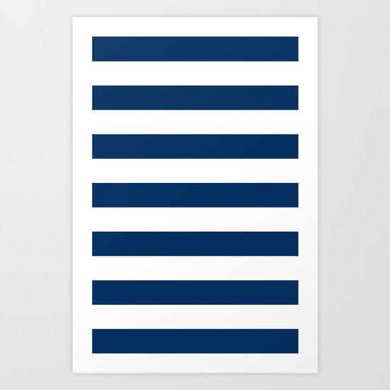 Nautical Stripes Art Print