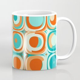 Orange and Turquoise Dots Mug