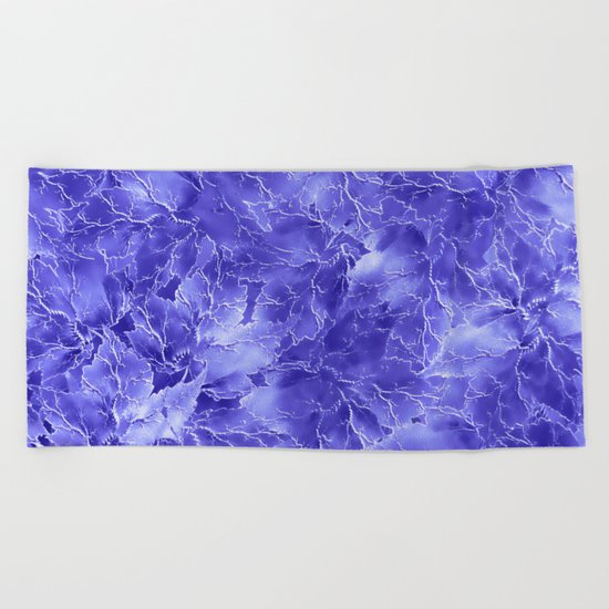 Frozen Leaves 19 Beach Towel