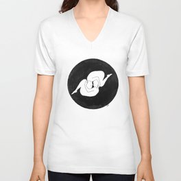 Circle V Neck T Shirt