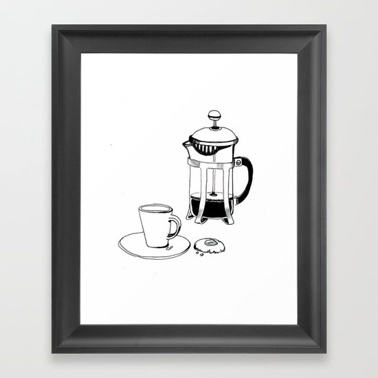 Coffee Break Framed Art Print