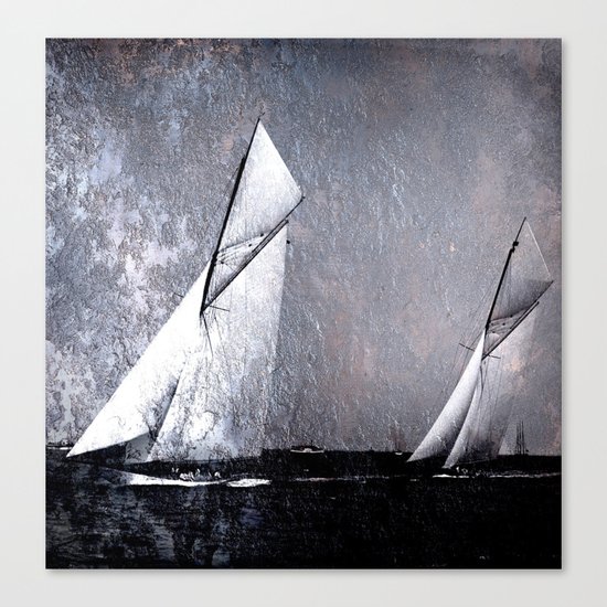 chase scene Canvas Print