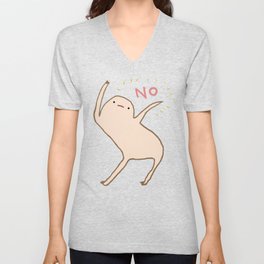 Honest Blob Says No V Neck T Shirt
