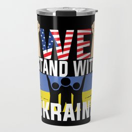 We Stand With Ukraine Travel Mug