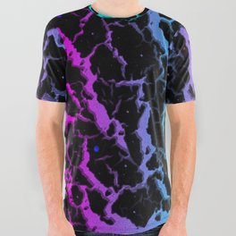Cracked Space Lava - Pink/Cyan All Over Graphic Tee