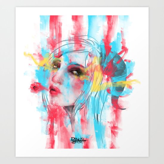 Dame un Beso. Art Print