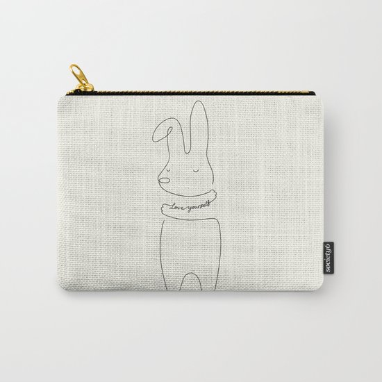 Love Yourself - Bunny Carry-All Pouch