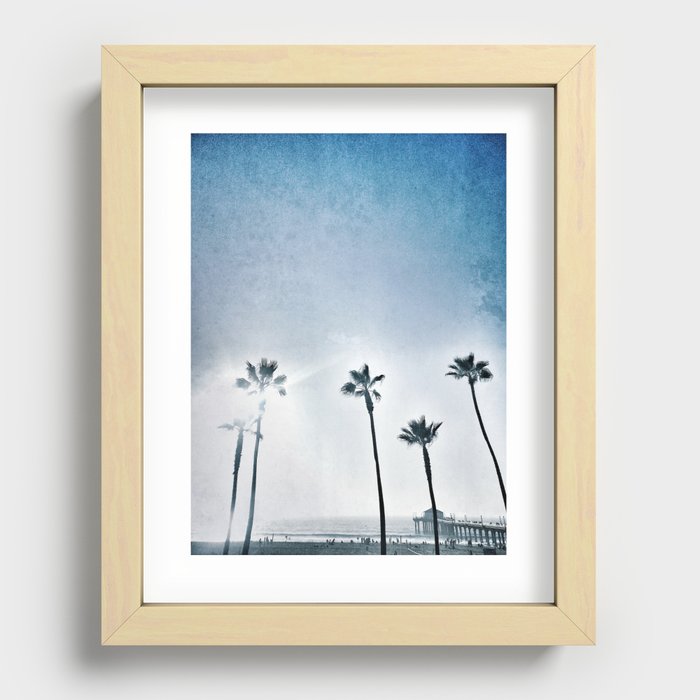 Manhattan Beach Pier Recessed Framed Print