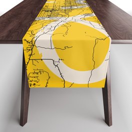 Palmdale USA - City Map Collage Table Runner