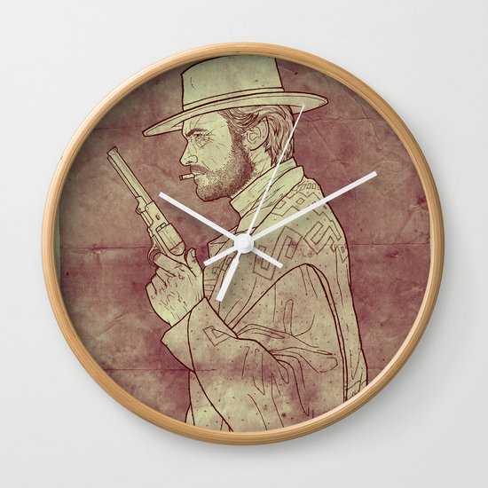 The Man with No Name Wall Clock