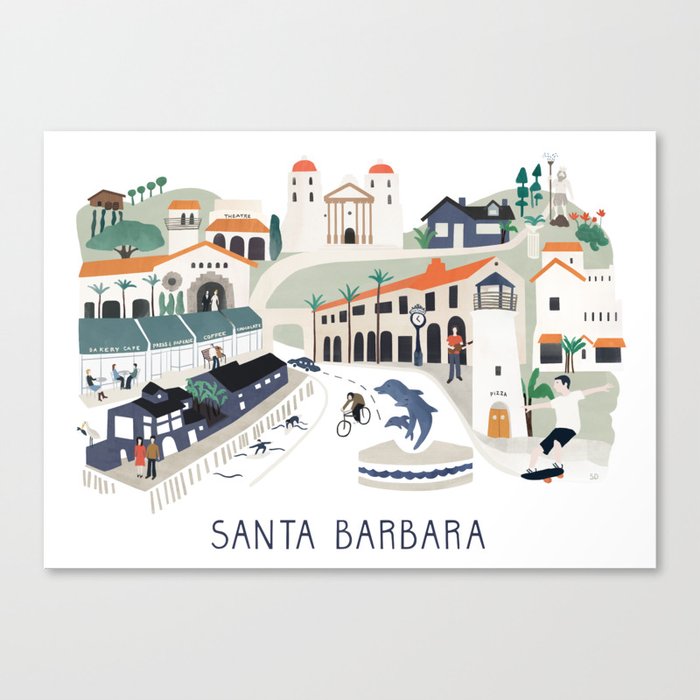 The best of Santa Barbara Canvas Print