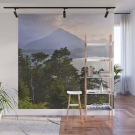 Niesen mountains. 2.362 meters. Alps. Thun lake. Switzerland. Wall Mural