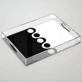 Black and White Mod Acrylic Tray