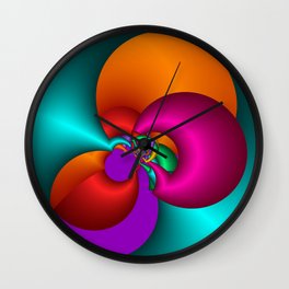 colorful and fractal -54- Wall Clock