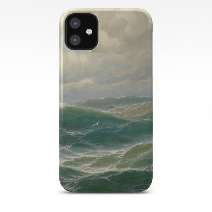 Vintage Ocean Oil Painting By Max Jensen Iphone Case By