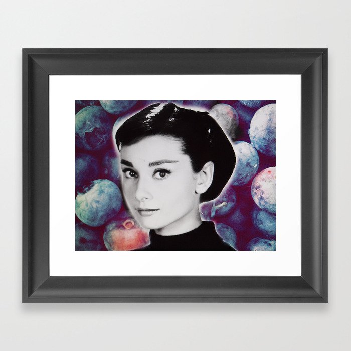 Audrey Hepburn BB Framed Art Print