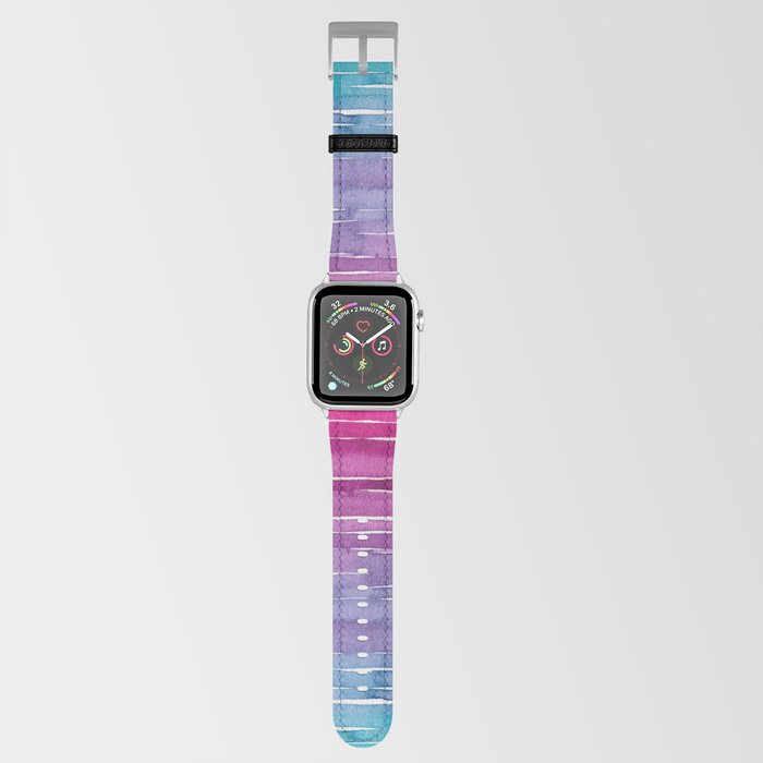 Ombre Watercolor - Turquoise & Magenta Apple Watch Band