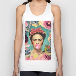 Frida Kahlo Bubble Gum Tank Top
