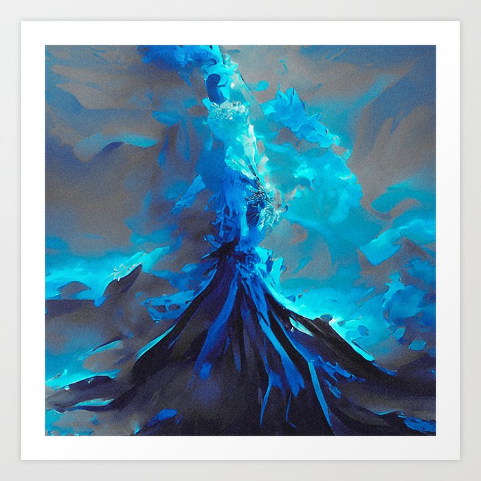 Ice Volcano. Art Print