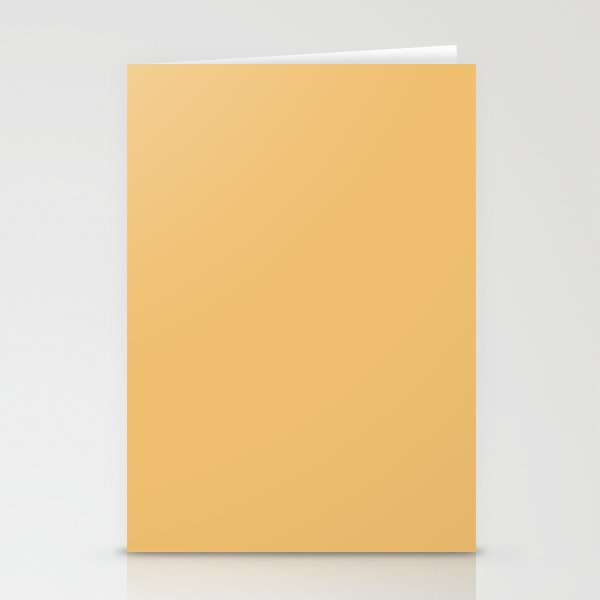 BUFF YELLOW SOLID COLOR Stationery Cards