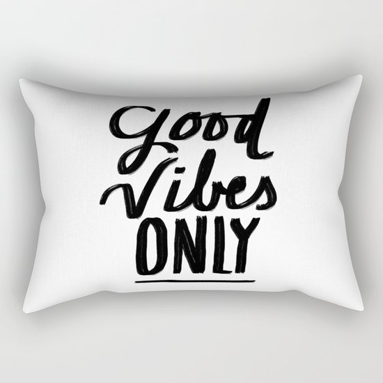 Good Vibes Only Rectangular Pillow