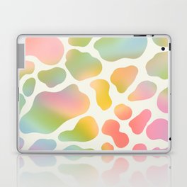 Cute Pastel Cow Spots Pattern \\ Multicolor Gradient Laptop & iPad Skin | Simple, Pattern, Groovy, Pastel, Aesthetic, Cow, Organic, Abstract, Retro, Colorful 