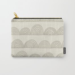 Sketched Rainbows in Cream Carry-All Pouch
