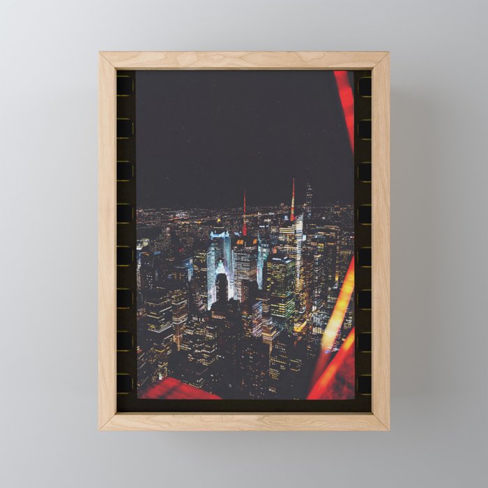 NYC Film Strip Framed Mini Art Print