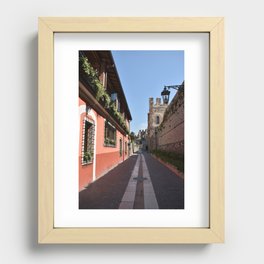 Italian streets Recessed Framed Print