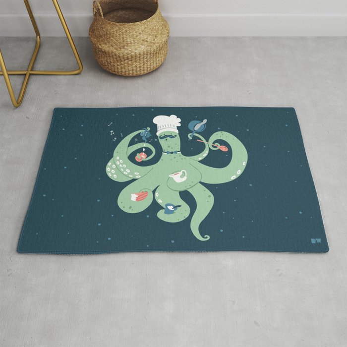 The Octopus Chef Rug