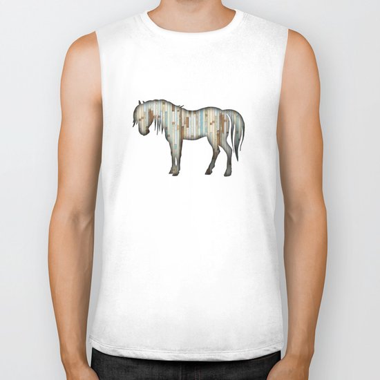 Wooden horse Biker Tank