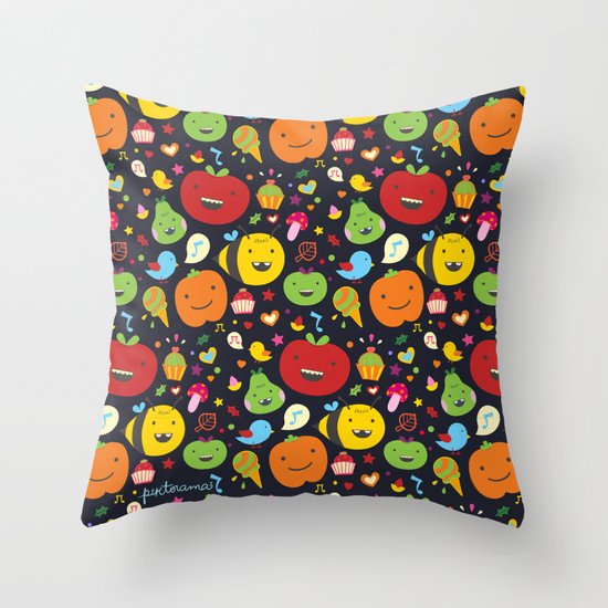 Fruticas pattern Throw Pillow