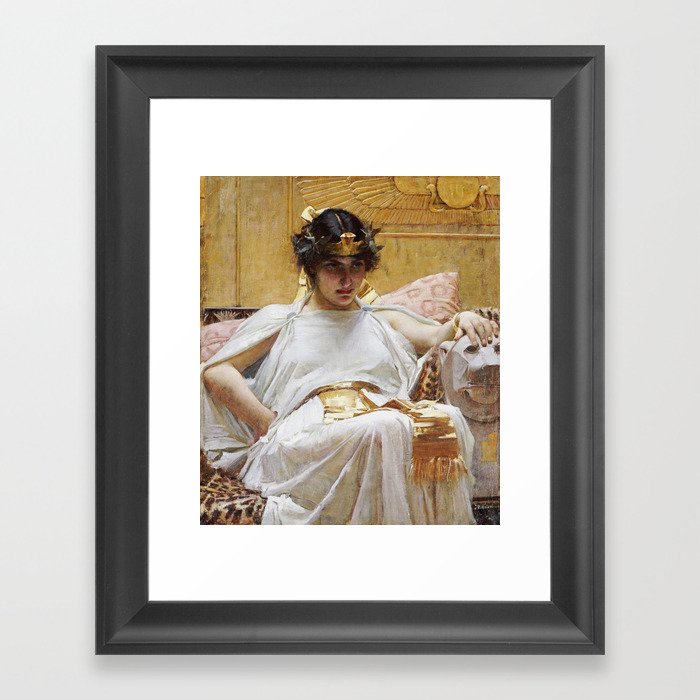 John William Waterhouse - Cleopatra Framed Art Print