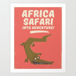 Africa Safari into adventure! Art Print