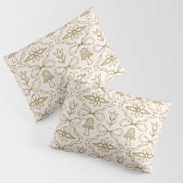 Spring Toile Print in Green Pillow Sham