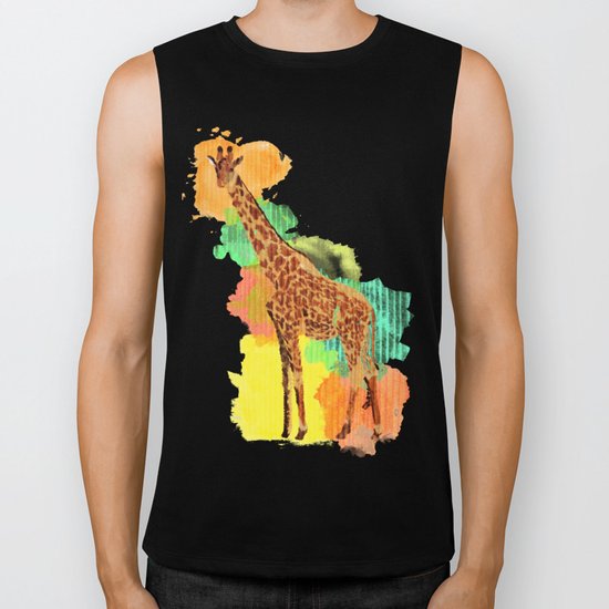 GIRAFFE: THE GENTLE GIANT Biker Tank