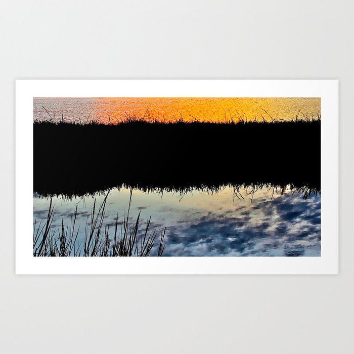 Water & Light / Bolsa Chica Wetlands Art Print