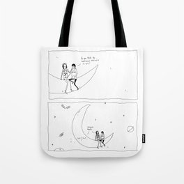 the moon knows Tote Bag